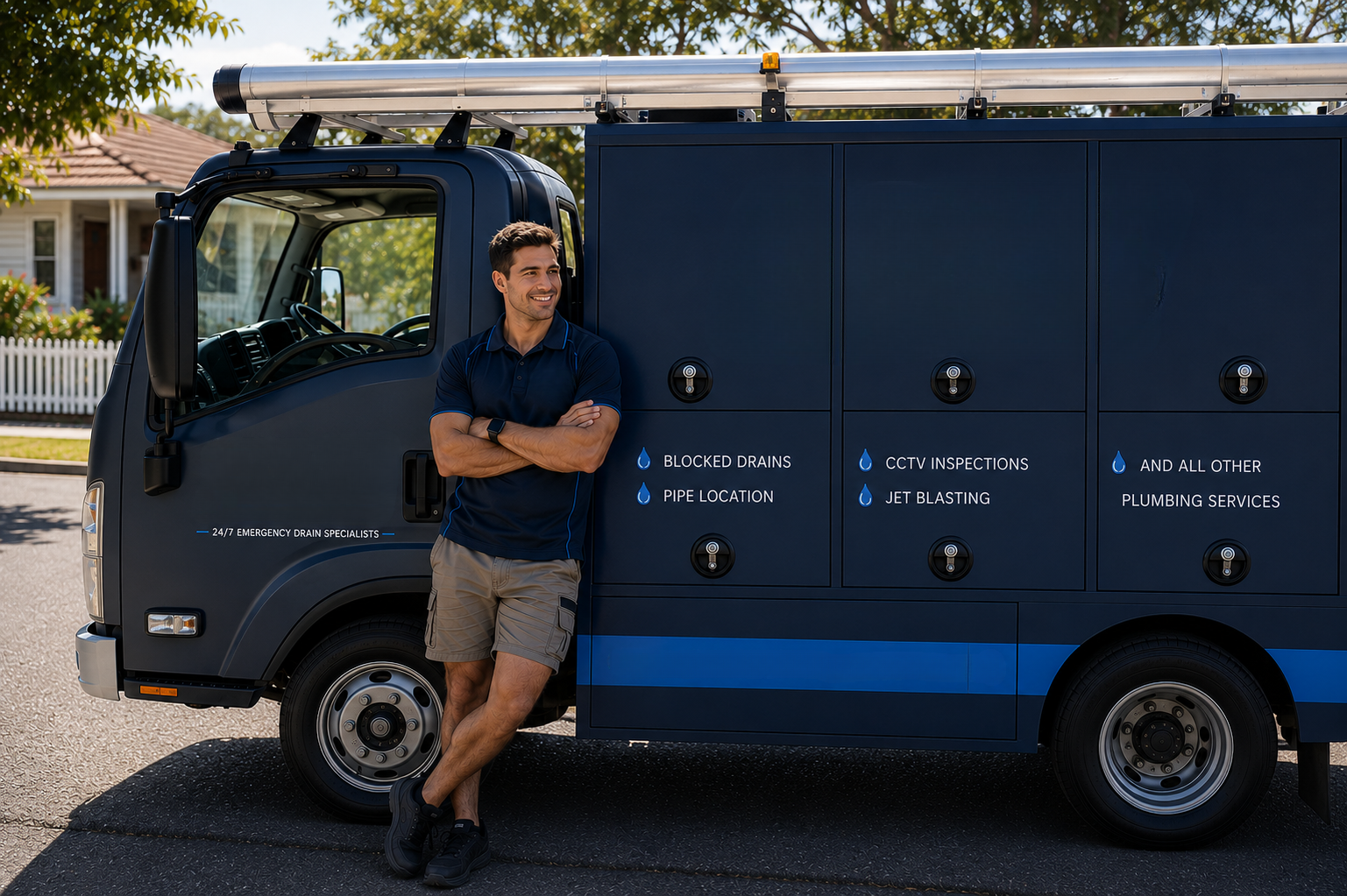 Plumber with Wetherill Park Blocked Drains van