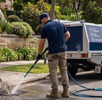 Root-damaged drain pipe in Wetherill Park