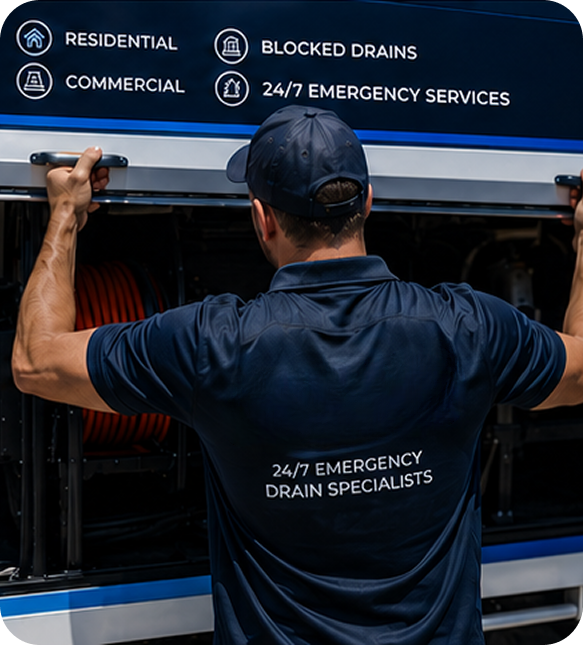 Licensed blocked drain plumber servicing a Wetherill Park home